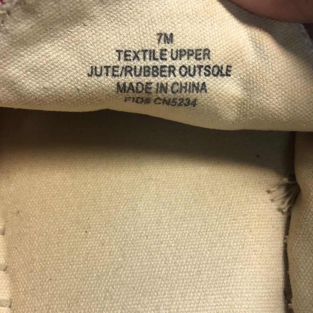 Talbots Nautical Anchor Espadrilles size 7 - Picture 9 of 9